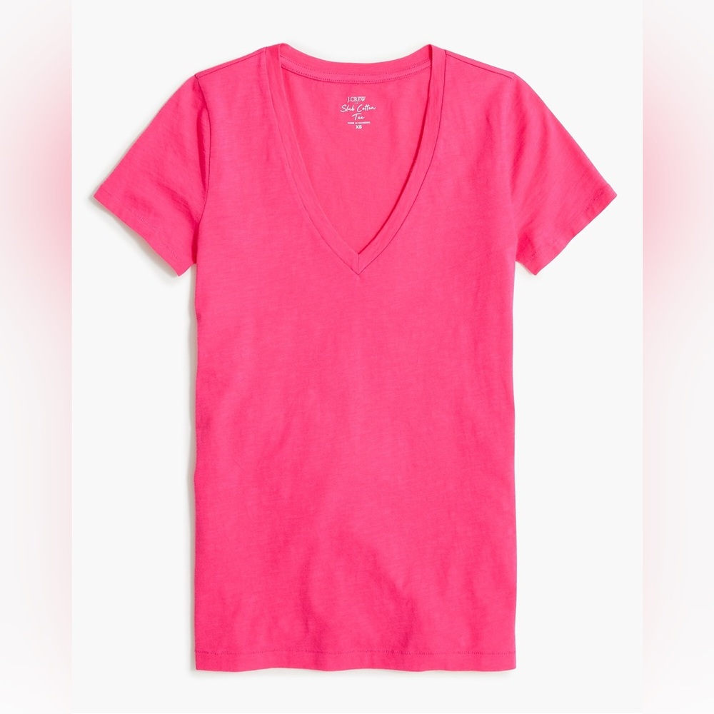 J. Crew Vintage slub cotton V-neck tee
